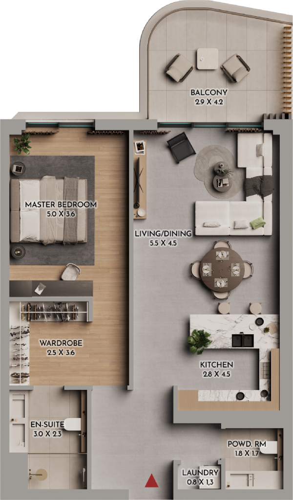 Floor plan A106