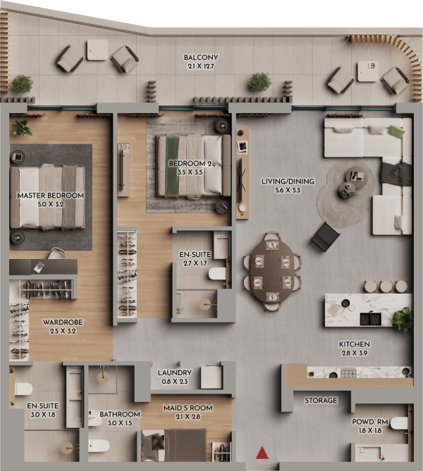 Floor plan A107