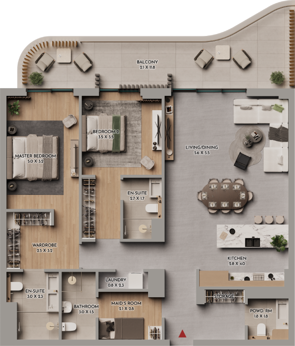 Floor plan A101