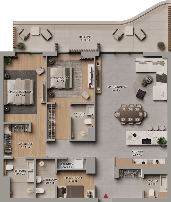 Floor plan A201
