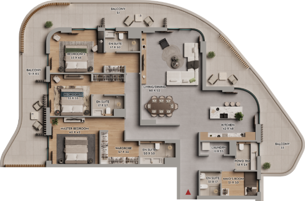 Floor plan A102
